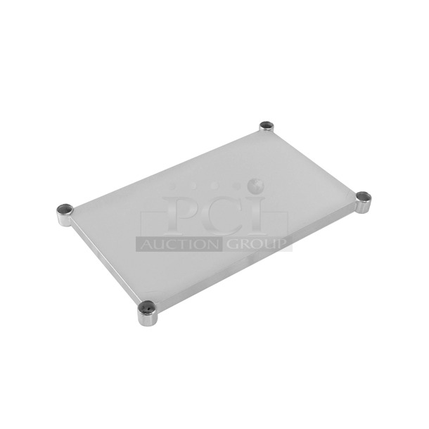 BRAND NEW SCRATCH AND DENT! John Boos GSK8-3060 Work Table Undershelf 60"W X 30"D 18 Ga. Galvanized - Image 1 of 3