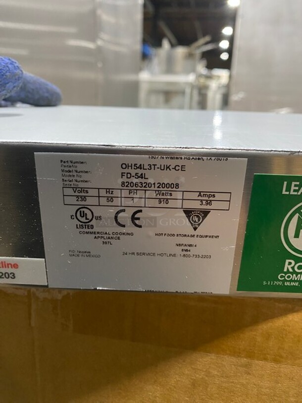 NEW IN BOX! APW Wyott Electric Powered Food Warming Strip! Model FD54L SN:8206320120008 230V 1PH! Working! - Image 5 of 7