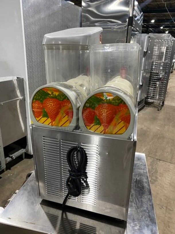 Ugolini Commercial Countertop 2 Flavor Slushie/ Frozen Beverage Dispenser! Model: NHT2UL SN: 470216535049 115V 60HZ 1 Phase - Image 4 of 9