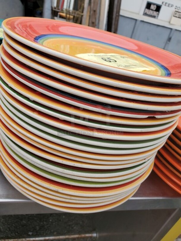 Round Porcelain Dinner Plate.  - Image 4 of 4