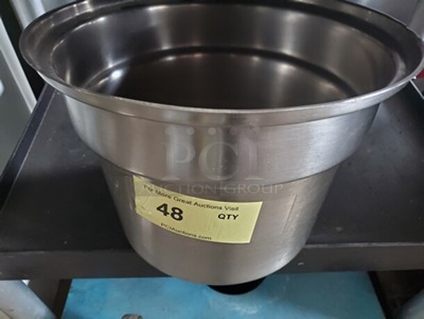 Stainless Steel Round Food pan - Image 2 of 3