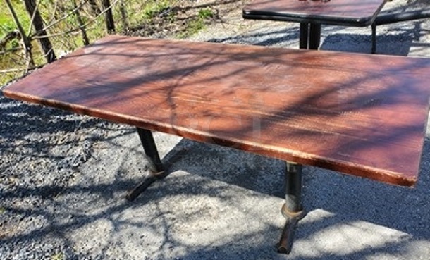 Solid Wood Table W/ Base 30X72