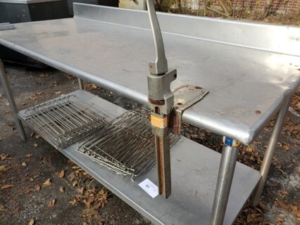 Stainless Steel Work Table|Prep-Table 72X29X34 (Content not included)
