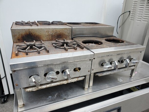 ALL ONE MONEY! Two (4)Burners, Natural Gas, Countertop Stove (Missing Tag, One is missing parts) 18"X30"X15" - Image 7 of 9