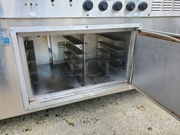 5 Bay Steam Table W/ overhead and warmers (See pictures for more details)  - Image 5 of 11