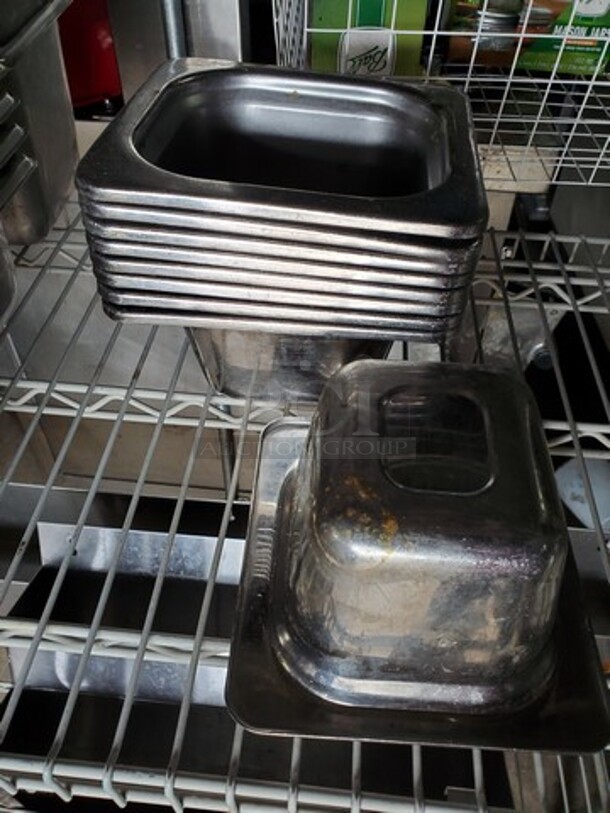 ALL ONE MONEY Lot of 9 Stainless Steel food pan! - Image 3 of 3