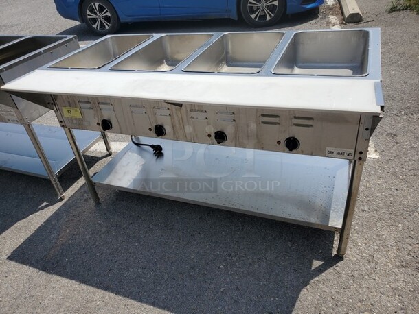 SERV IT 423EST4WE750 4 Pan Open Well Electric Steam Table with Undershelf 208/240V, 3000W 58X30X34" - Image 1 of 7