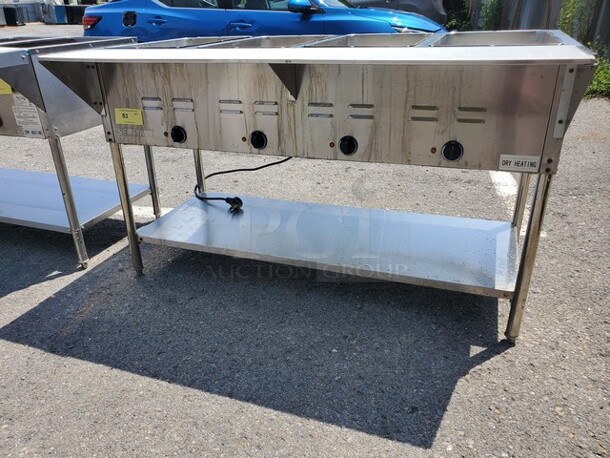 SERV IT 423EST4WE750 4 Pan Open Well Electric Steam Table with Undershelf 208/240V, 3000W 58X30X34" - Image 3 of 7