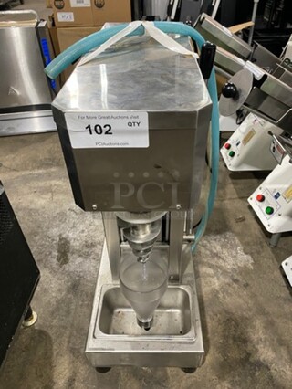 Vevor Commercial Countertop Frozen Yogurt Blender! All Stainless Steel! On Small Legs! Model: BJB7150T SN: E0311401 110V