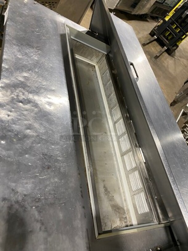BEVERAGE AIR- SPE48-12 Stainless Steel Commercial Sandwich Salad Prep Table Bain Marie Mega Top, on Commercial Casters. 115 Volts, 1 Phase. - Image 8 of 9