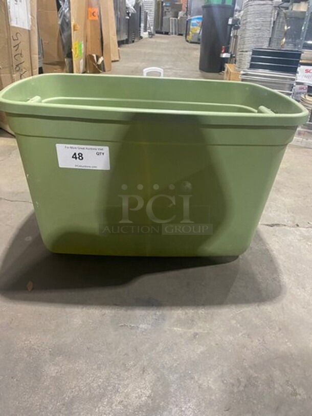 Green Poly Storage Bin! - Image 1 of 6