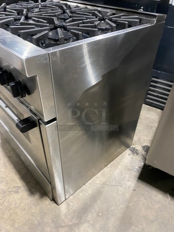 Thermador 6 Burner Stove! With Oven Underneath! Metal Oven Racks! Stainless Steel! - Image 2 of 9