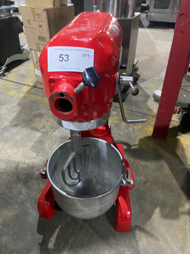 Hobart Commercial Heavy Duty 20Qt Planetary Mixer! With Paddle, Whisk Attachment And Stainless Steel Mixing Bowl! Model: A200 SN: 11310607 115V 60HZ 1 Phase