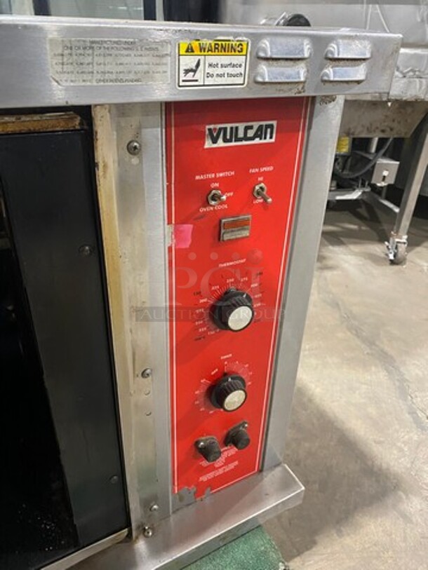 WOW! Vulcan Commercial Electric Powered Single Deck Half Sized Convection Oven! With View Through Door! All Stainless Steel! - Image 6 of 7