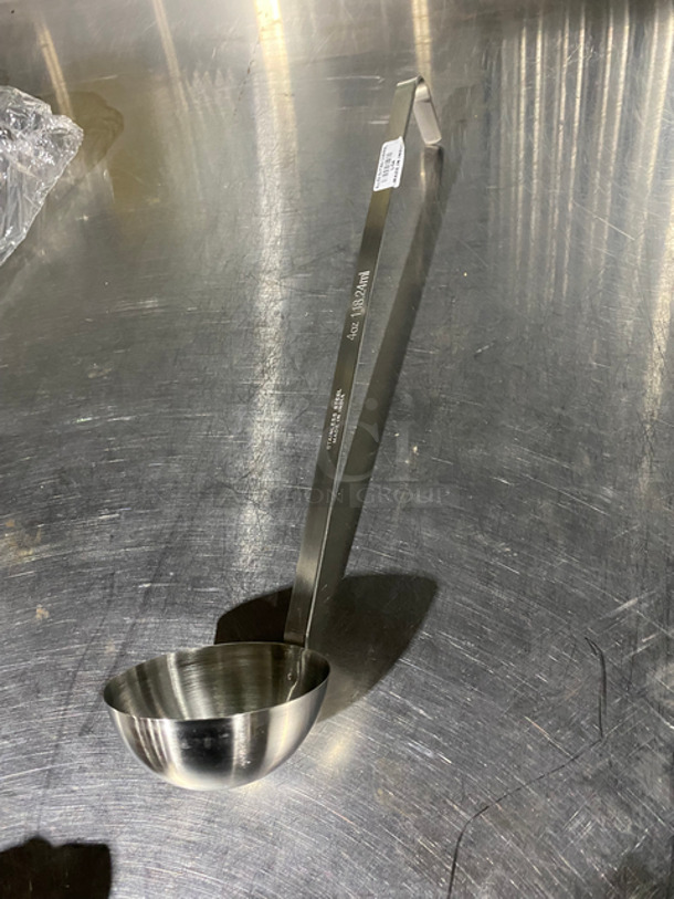 NEW! IN THE BOX! ALL ONE MONEY! Stainless Steel 4 OZ Ladles! With Hooked Handle! - Image 3 of 6