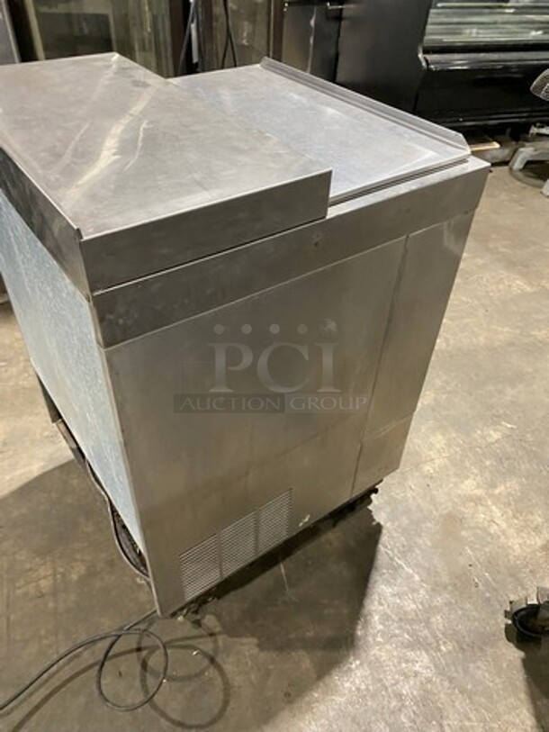 Perlick Commercial Single Door Beer Bottle Cooler! With Top Sliding Door! Solid Stainless Steel! Model: 8340UL 115V 60HZ 1 Phase - Image 4 of 7