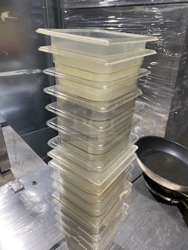 Carlisle Clear Poly 1/6x4" Food Containers! 17x Your Bid! - Image 2 of 8