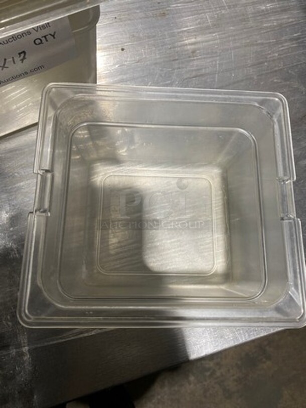 Carlisle Clear Poly 1/6x4" Food Containers! 17x Your Bid! - Image 3 of 8