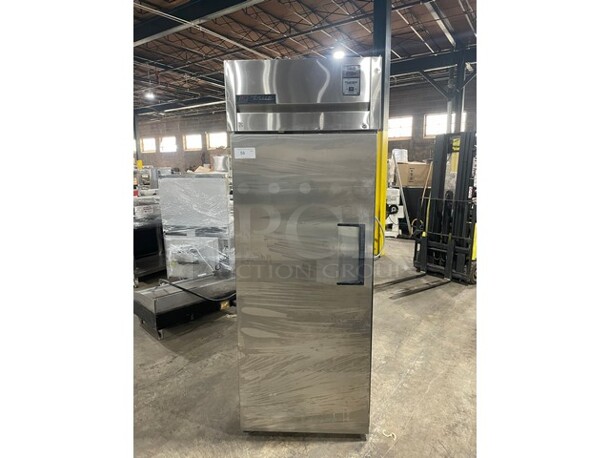 True Commercial Single Door Reach In Refrigerator! With Poly Coated Racks! All Stainless Steel! Model TG1R1S! 115V 1Phase!  - Image 1 of 8