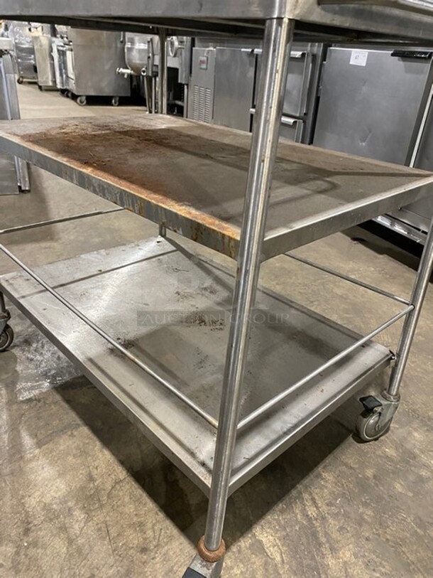 Commercial 3 Tier Cart! Solid Stainless Steel! On Casters! - Image 5 of 6