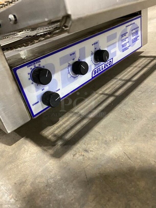 Belleco Commercial Countertop Electric Powered Conveyor Toaster! All Stainless Steel! WORKING WHEN REMOVED! Model: JB3H SN: 14093507301 208V 60HZ 1 Phase - Image 8 of 9