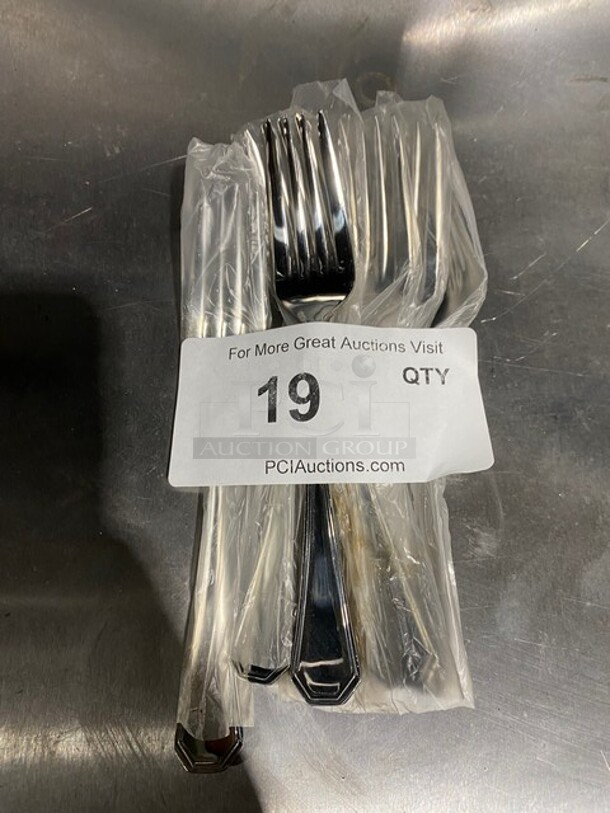 NEW! ALL ONE MONEY! All Stainless Steel Dining Forks!