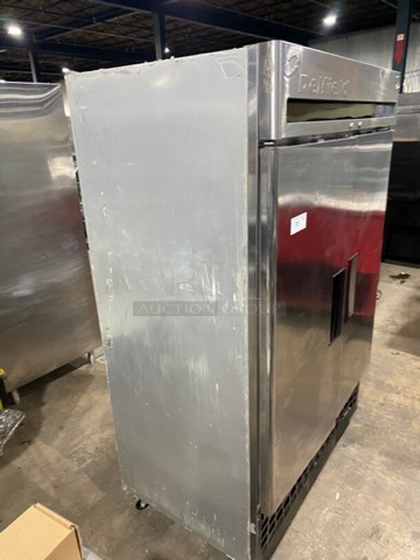 Delfield Commercial 2 Door Reach In Cooler! With Poly Coated Racks! All Stainless Steel! On Casters! - Image 2 of 8