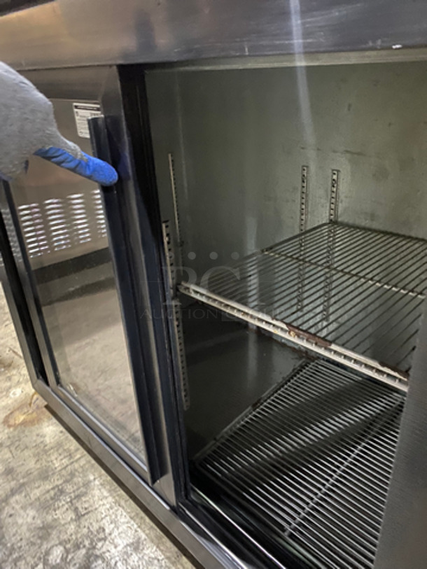 Beverage Air Commercial 2 Door Back Bar Cooler! With View Through Doors! With Poly Coated Racks! All Stainless Steel! Model: BB48GSY1S27LED SN: 11507923 115V 60HZ 1 Phase - Image 5 of 9