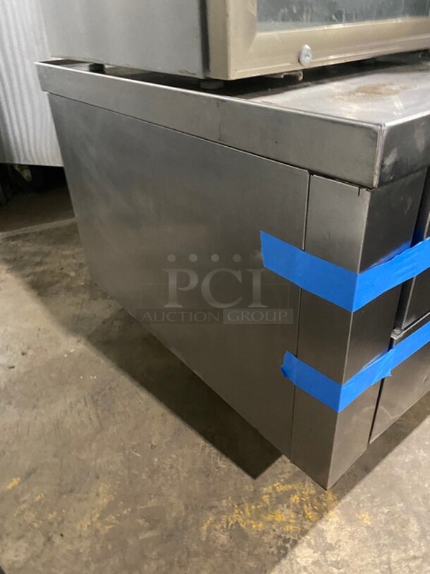 GREAT! True Commercial Refrigerated 2 Drawer Chef Base! All Stainless Steel! On Casters! 115V 1 Phase! Model: TRCB-48 SN: 5139230! - Image 2 of 6