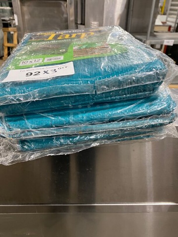 NEW! Wilcor Heavy Duty 2 Sided Waterproof Tarps! 3x Your Bid! - Image 3 of 5