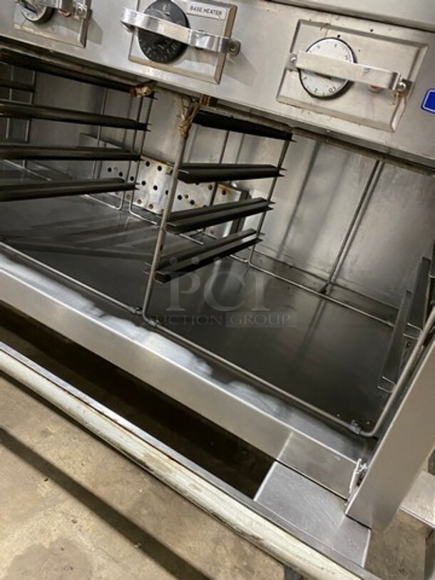 Seco Commercial Electric Powered 4 Well Steam Table! With Storage Space Underneath! All Stainless Steel! On Casters! Model: DME4 SN: 299 208V - Image 9 of 11