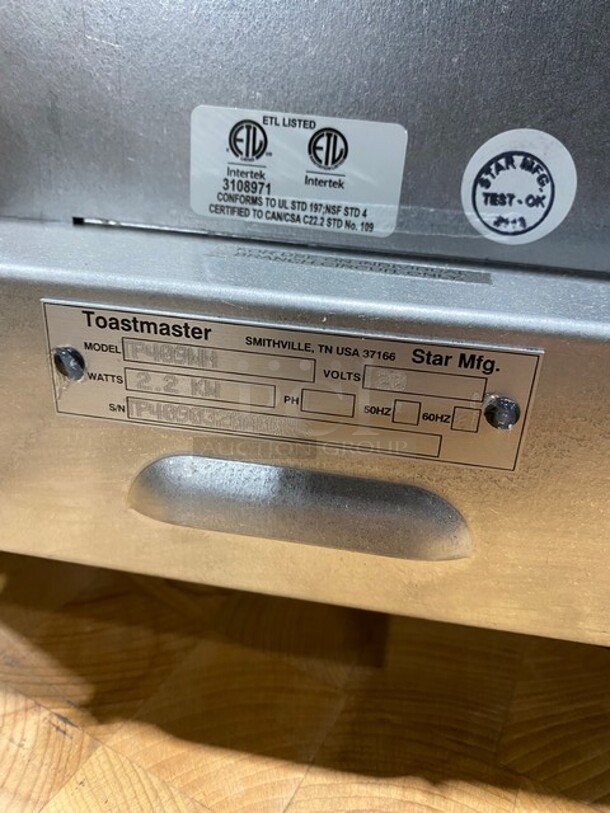 BRAND NEW IN BOX! Toastmaster Commercial Pop -up Toaster!  MODEL TP409WH SN:TP4090320A0059 120v 1PH! Working!  - Image 9 of 11