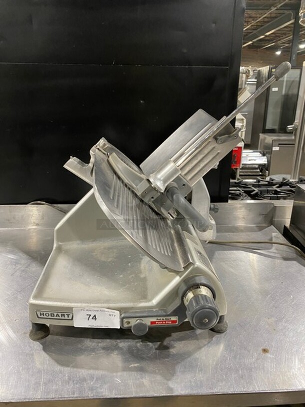 Hobart Stainless Steel Commercial Countertop Meat Slicer! MODEL 2812 SN: 631004071 120V 1PH - Image 1 of 9