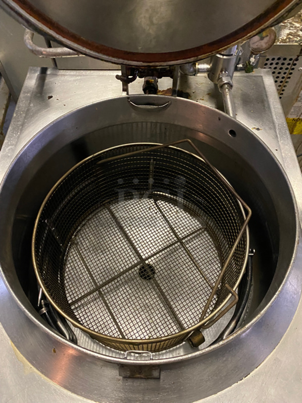 BKI Commercial Electric Powered Pressure Fryer! With Frying Basket! All Stainless Steel! On Casters! Model: FKMF 208V 3 Phase - Image 6 of 10