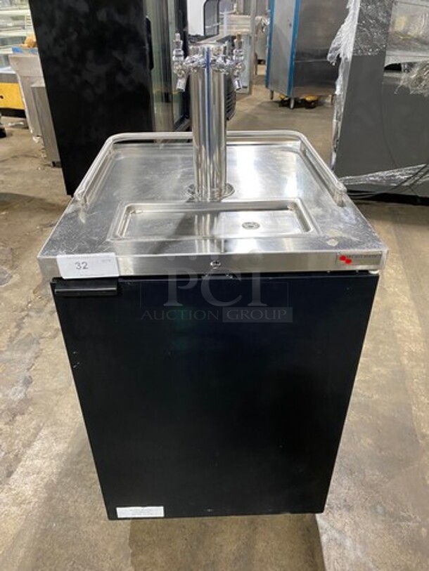 Sweet! 2019 LATE MODEL! Micro Matic Refrigerated Dual Tap Beer Kegerator! Model MDD23ENT Serial 8101670260! 115V 1 Phase!