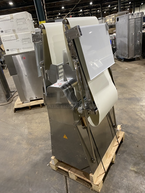 BRAND NEW! NEVER USED! AWESOME! PREPLNE Stainless Steel Reversible Dough Sheeter! Model FSS-120 Serial E21520179 120V/60Hz/1 Phase - Image 3 of 9