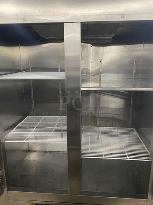 Coolman All stainless Steel 2 Door Reaching cooler! With Racks! MODEL 54RI  SN: W70415 120V - Image 5 of 9