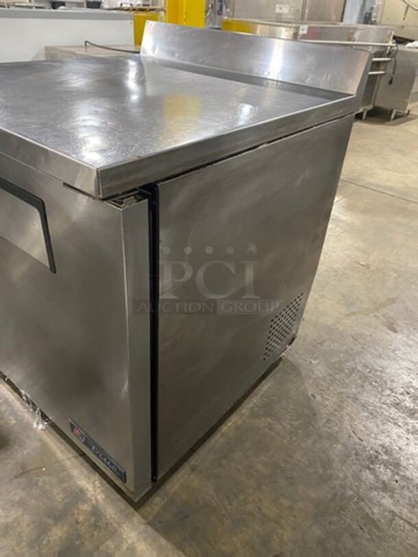 True Commercial Single Door Lowboy/Worktop Freezer! With Back Splash! All Stainless Steel! Model: TWT27F SN: 7698538 115V 60HZ 1 Phase - Image 2 of 10