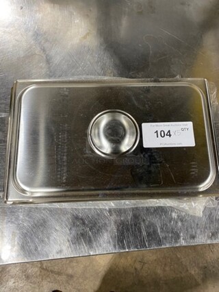 Stainless Steel Steam Table/ Prep Table Food Pan Lids! 5x Your Bid!