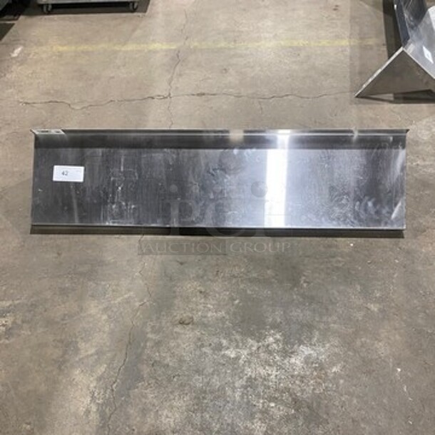 Commercial Solid Stainless Steel Wall Mount Shelf! - Image 1 of 5