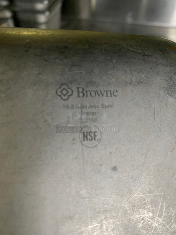 Browne Steam Table/ Prep Table Pans! All Stainless Steel! 9x Your Bid! - Image 6 of 6
