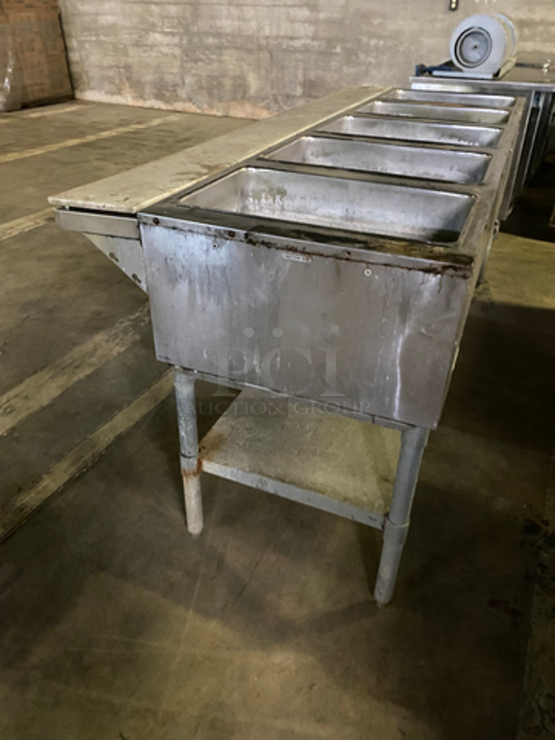 Eagle 4 Well Steam Table! With Storage Shelf Underneath! All Stainless Steel! On Legs! Model: DHT5208 SN: 1004100119 208V 60HZ 1 Phase - Image 3 of 9