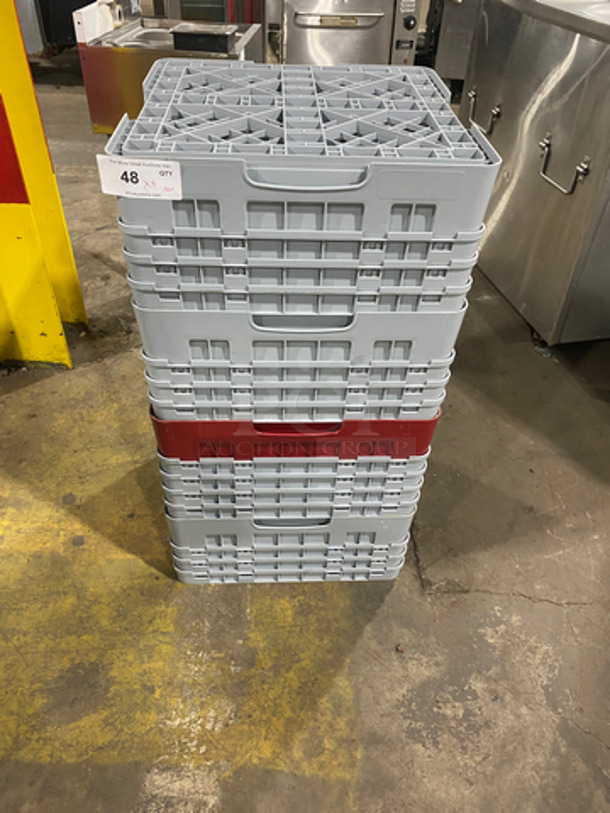 NEW! Grey And Red Poly Cup Crates! 4x Your Bid!