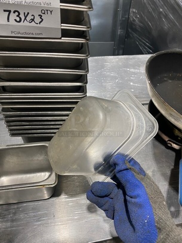 MISCELLANEOUS! Commercial Steam Table/ Prep Table Food Pans! Cambro Clear Poly Food Containers! 23x Your Bid! - Image 6 of 8