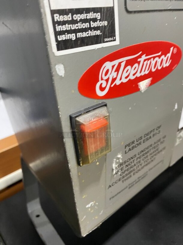 Fleetwood Commercial Countertop Meat Tenderizer Machine! Stainless Steel Body! Working When Removed! Model: ABI SN: 000173! 110V 1 Phase! - Image 7 of 8