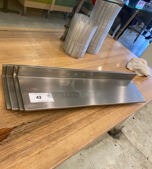 ALL ONE MONEY! Commercial Solid Stainless Steel Wall Mount Shelves!