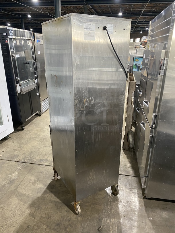AUTO-SHAAM Stainless Steel 2 Door Halo Heat Holding Cabinet W/ Stainless Steel Trays! On Casters! Model 1000-UP Serial 1001310-000 208V-240V/60Hz/1 Phase! Working When Removed!  - Image 4 of 9