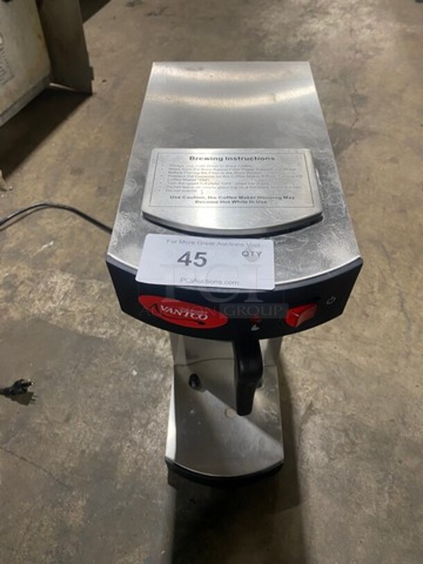 Avantco Commercial Countertop Coffee Maker! All Stainless Steel! Model: C15 SN: 29010318C15 120V! Working! - Image 1 of 9