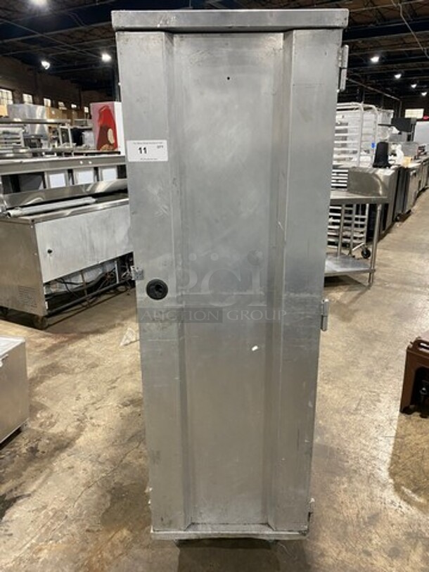 Commercial Single Door Enclosed Pan Rack! Solid Stainless Steel! On Casters! - Image 1 of 6