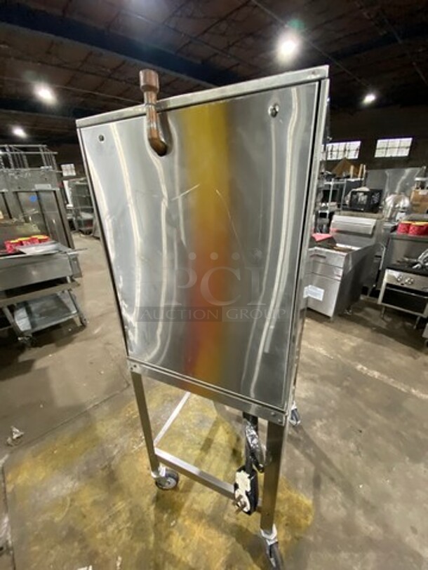 Stellar Steam Commercial Electric Powered Steamer! All Stainless Steel! On Commercial Castors! MODEL CAPELLA SN:021206073 208V - Image 3 of 9